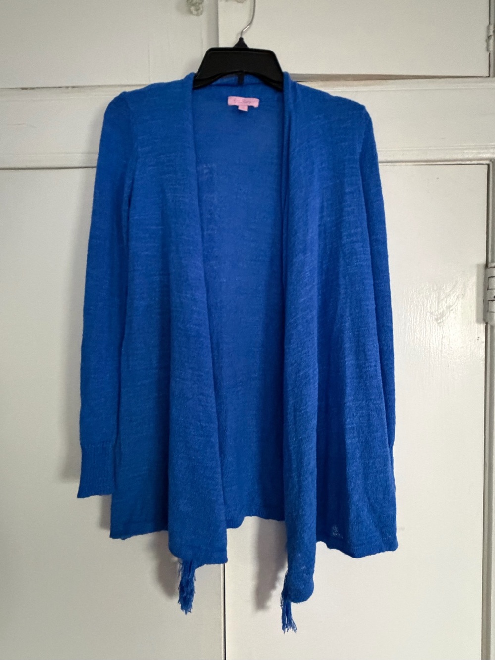 Lilly Pulitzer Royal Blue Open-Front Lightweight Cardigan